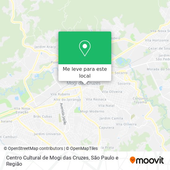 Centro Cultural de Mogi das Cruzes mapa