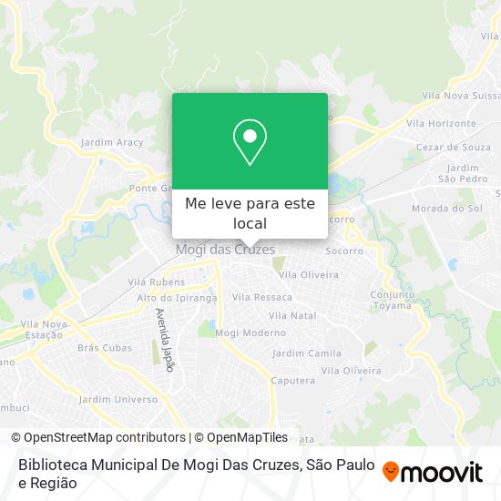Biblioteca Municipal De Mogi Das Cruzes mapa