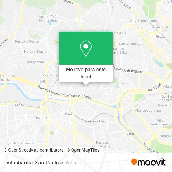 Vila Ayrosa mapa