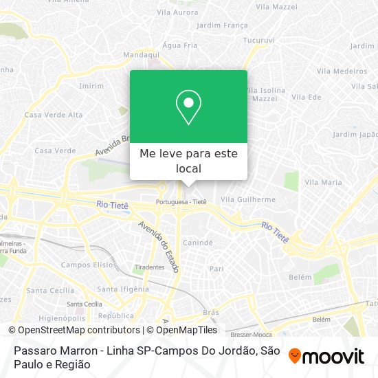 Passaro Marron - Linha SP-Campos Do Jordão mapa