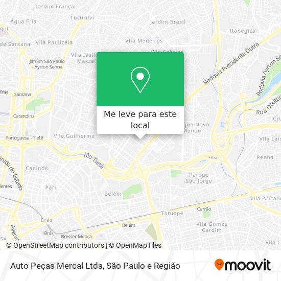 Auto Peças Mercal Ltda mapa