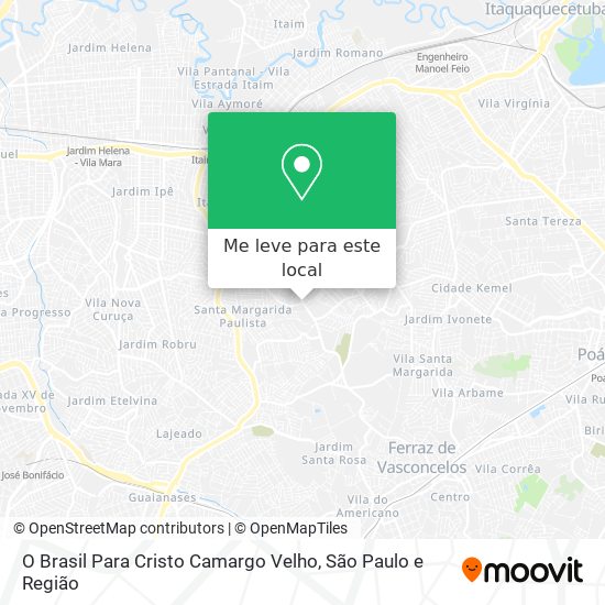 O Brasil Para Cristo Camargo Velho mapa