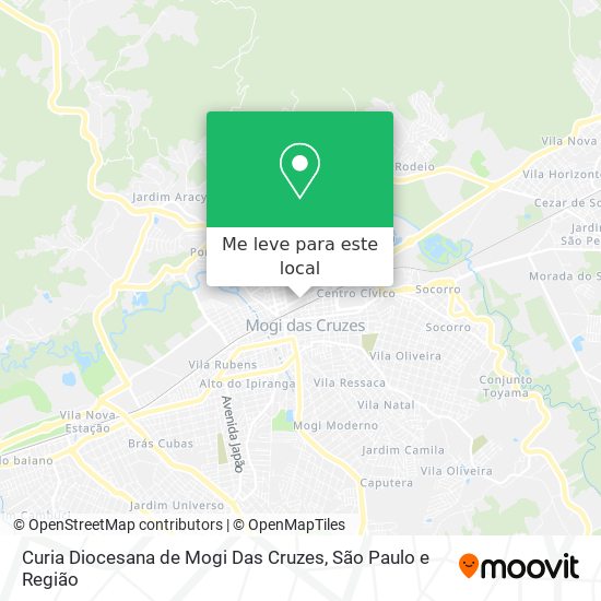 Curia Diocesana de Mogi Das Cruzes mapa