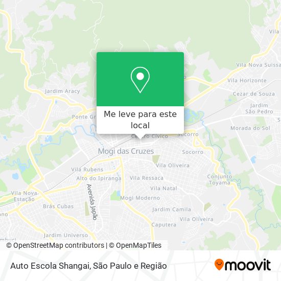 Auto Escola Shangai mapa
