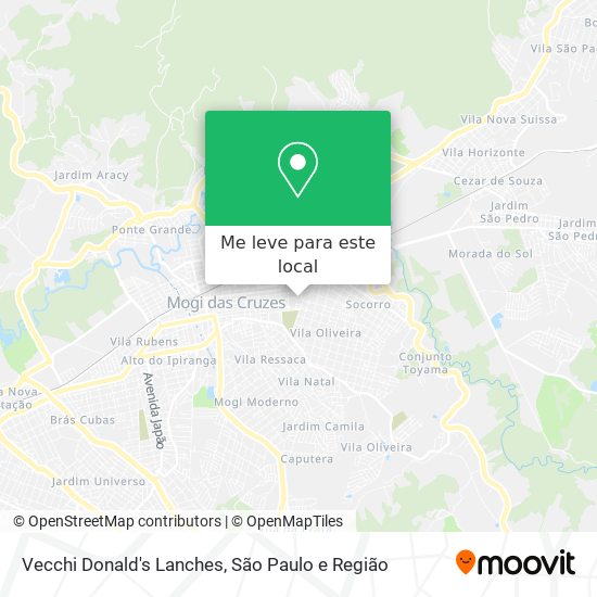 Vecchi Donald's Lanches mapa