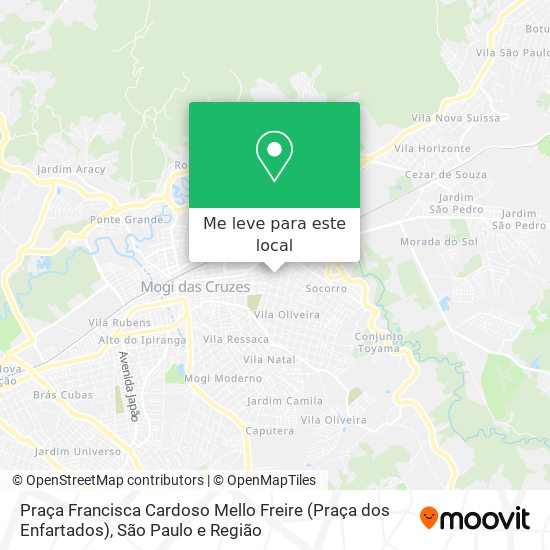 Praça Francisca Cardoso Mello Freire (Praça dos Enfartados) mapa