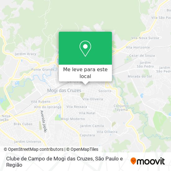 Clube de Campo de Mogi das Cruzes mapa