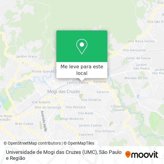 Universidade de Mogi das Cruzes (UMC) mapa