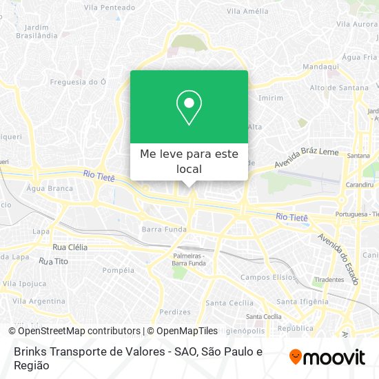 Brinks Transporte de Valores - SAO mapa