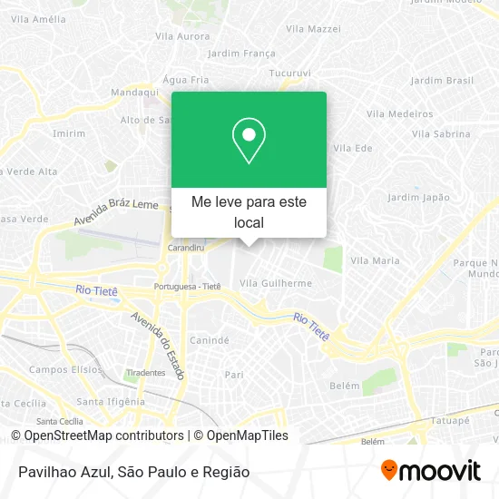 Pavilhao Azul mapa