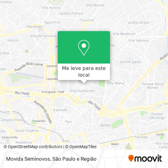 Movida Seminovos mapa