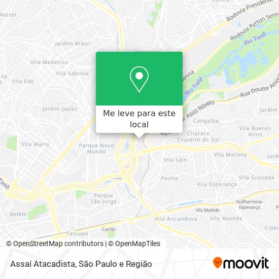 Assaí Atacadista mapa