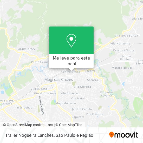 Trailer Nogueira Lanches mapa