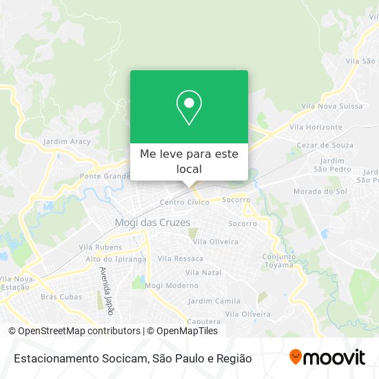 Estacionamento Socicam mapa