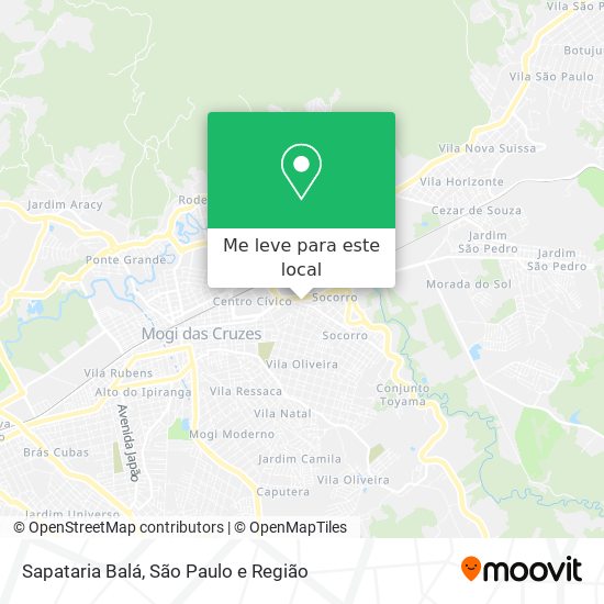 Sapataria Balá mapa