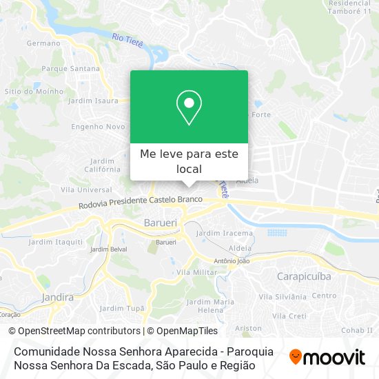 Comunidade Nossa Senhora Aparecida - Paroquia Nossa Senhora Da Escada mapa