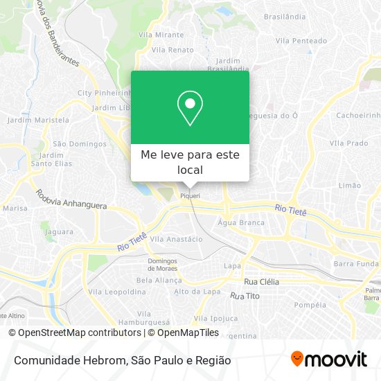 Comunidade Hebrom mapa