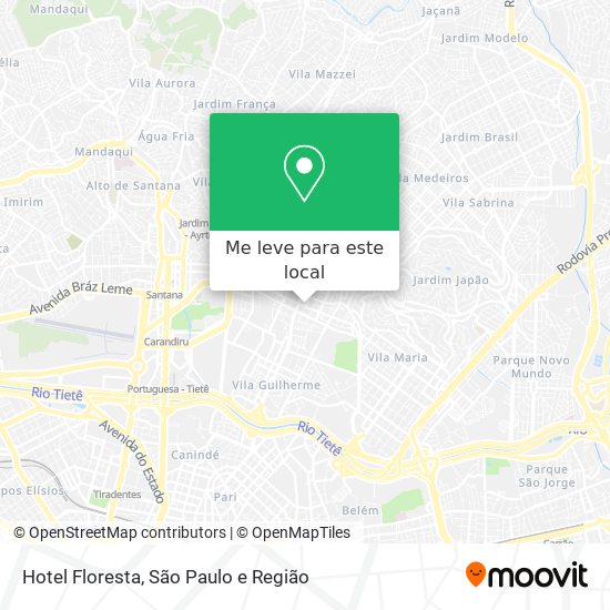 Hotel Floresta mapa