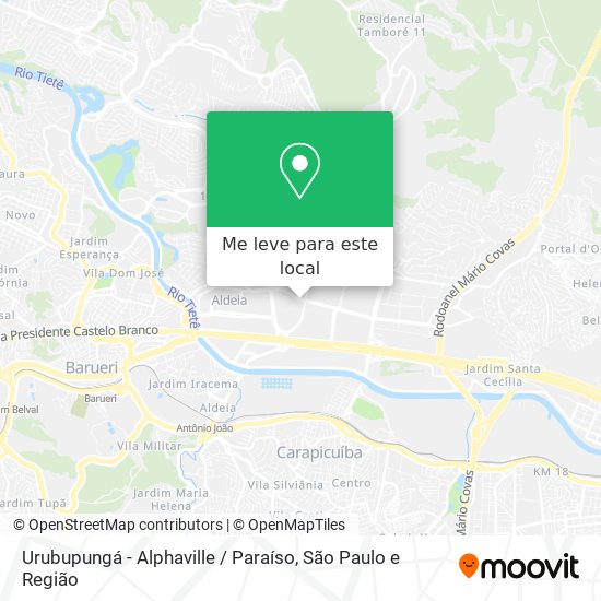 Urubupungá - Alphaville / Paraíso mapa