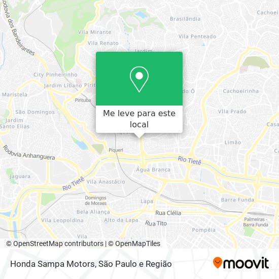 Honda Sampa Motors mapa