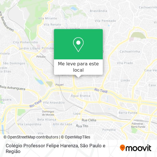Colégio Professor Felipe Harenza mapa