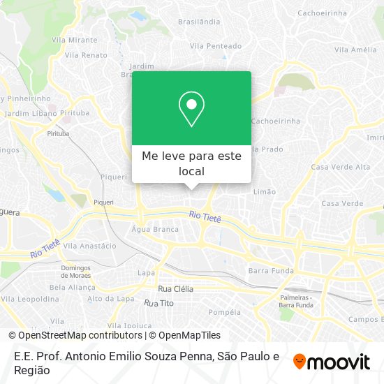 E.E. Prof. Antonio Emilio Souza Penna mapa