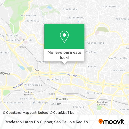 Bradesco Largo Do Clipper mapa
