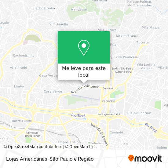 Lojas Americanas mapa