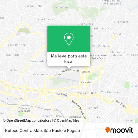 Buteco Contra Mão mapa