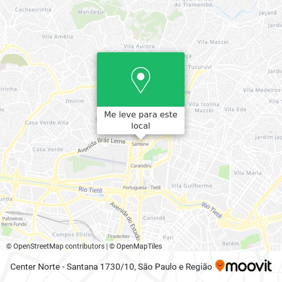 Center Norte - Santana 1730/10 mapa