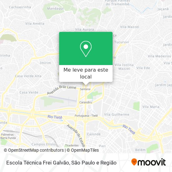 Escola Técnica Frei Galvão mapa