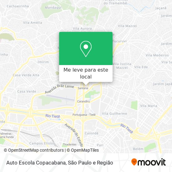 Auto Escola Copacabana mapa