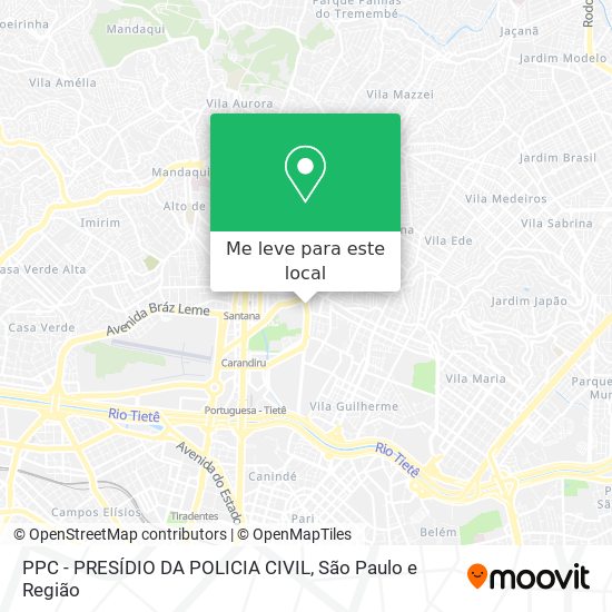 PPC - PRESÍDIO DA POLICIA CIVIL mapa