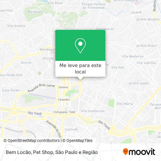 Bem Locão, Pet Shop mapa