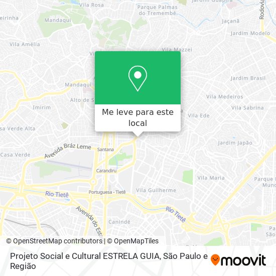 Projeto Social e Cultural ESTRELA GUIA mapa