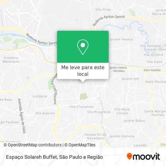 Espaço Solareh Buffet mapa