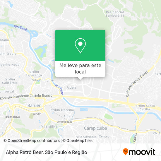 Alpha Retrô Beer mapa