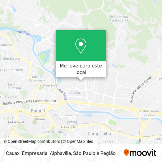 Cauaxi Empresarial Alphaville mapa