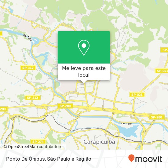 Ponto De Ônibus mapa