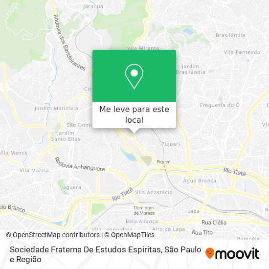 Sociedade Fraterna De Estudos Espiritas mapa