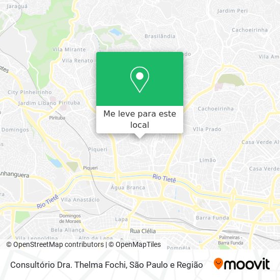 Consultório Dra. Thelma Fochi mapa