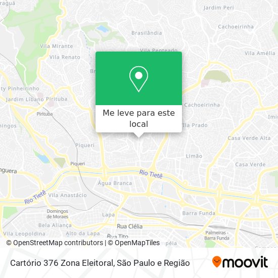 Cartório 376 Zona Eleitoral mapa