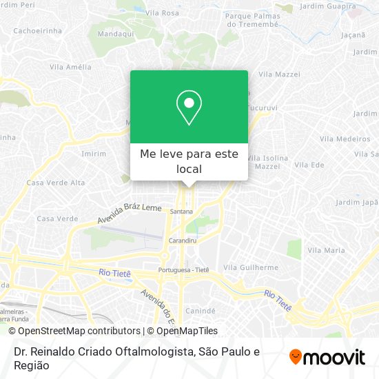 Dr. Reinaldo Criado Oftalmologista mapa