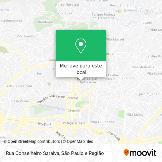 Rua Conselheiro Saraiva mapa