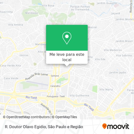 R. Doutor Olavo Egidio mapa