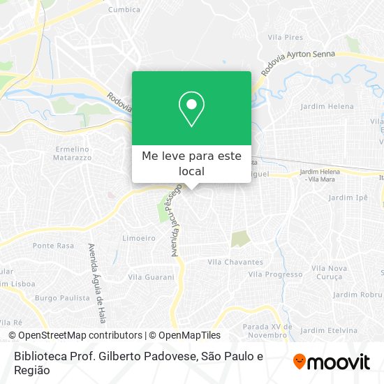 Biblioteca Prof. Gilberto Padovese mapa