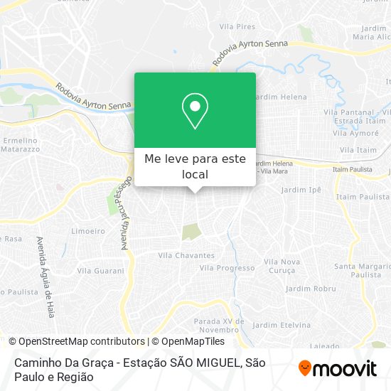 Caminho Da Graça - Estação SÃO MIGUEL mapa