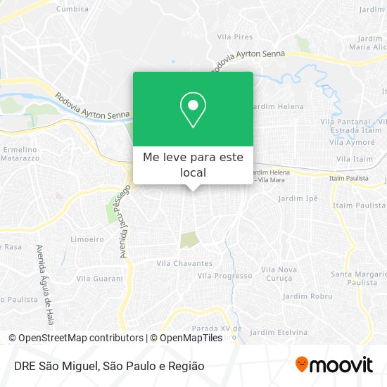 DRE São Miguel mapa
