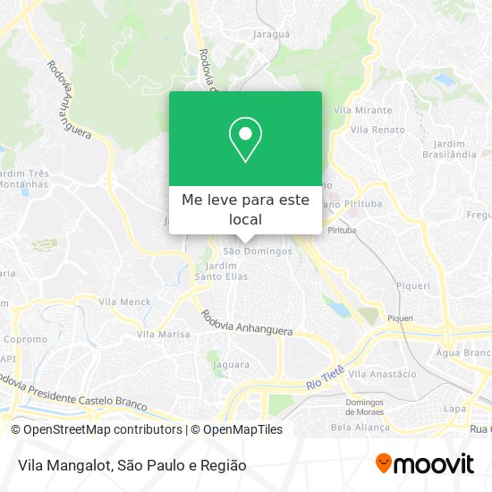 Vila Mangalot mapa