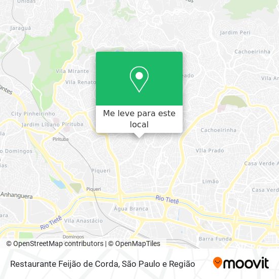 Restaurante Feijão de Corda mapa